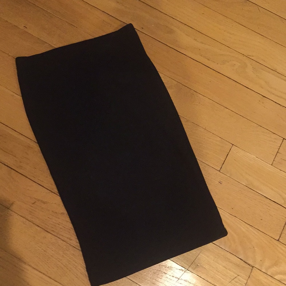 Black tube skirt